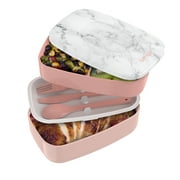 Bentgo Classic - Adult Bento Box, Stackable 3-Compartment Lunch Box with Removable Utensil Set and Sealing Strap, BPA-Free, Food Container Ideal for Meal Prep, 