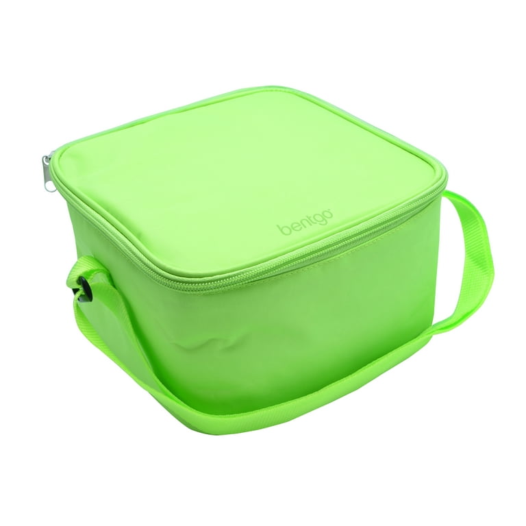 Bentgo Classic Bag (Green) - Insulated Lunch Bag Keeps Food Cold On the Go  - Fits the Bentgo Classic Lunch Box, Bentgo Cup, Bentgo Sauce Dippers and  an Ice Pack - Works