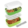 thumbnail image 1 of Bentgo Classic - Adult Bento Box, Stackable 3-Compartment Lunch Box with Removable Utensil Set and Sealing Strap, BPA-Free, Food Container Ideal for Meal Prep, Work, and On the Go (Green), 1 of 7