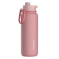 thumbnail image 1 of Bentgo Flip 2-in-1 Straw & Chug Leak-Proof Insulated Water Bottle, 24 fl oz (Blushing), 1 of 7