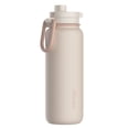 thumbnail image 1 of Bentgo Flip 2-in-1 Straw & Chug Leak-Proof Insulated Water Bottle, 24 fl oz (Cafe Au Lait), 1 of 7