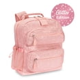 thumbnail image 1 of Bentgo Kids Backpack - Glitter Designed Lightweight 14” Backpack for School, Travel & Daycare - Roomy Interior, Durable & Water-Resistant Fabric & Loop for Lunch Bag (Glitter Edition - Petal Pink), 1 of 6