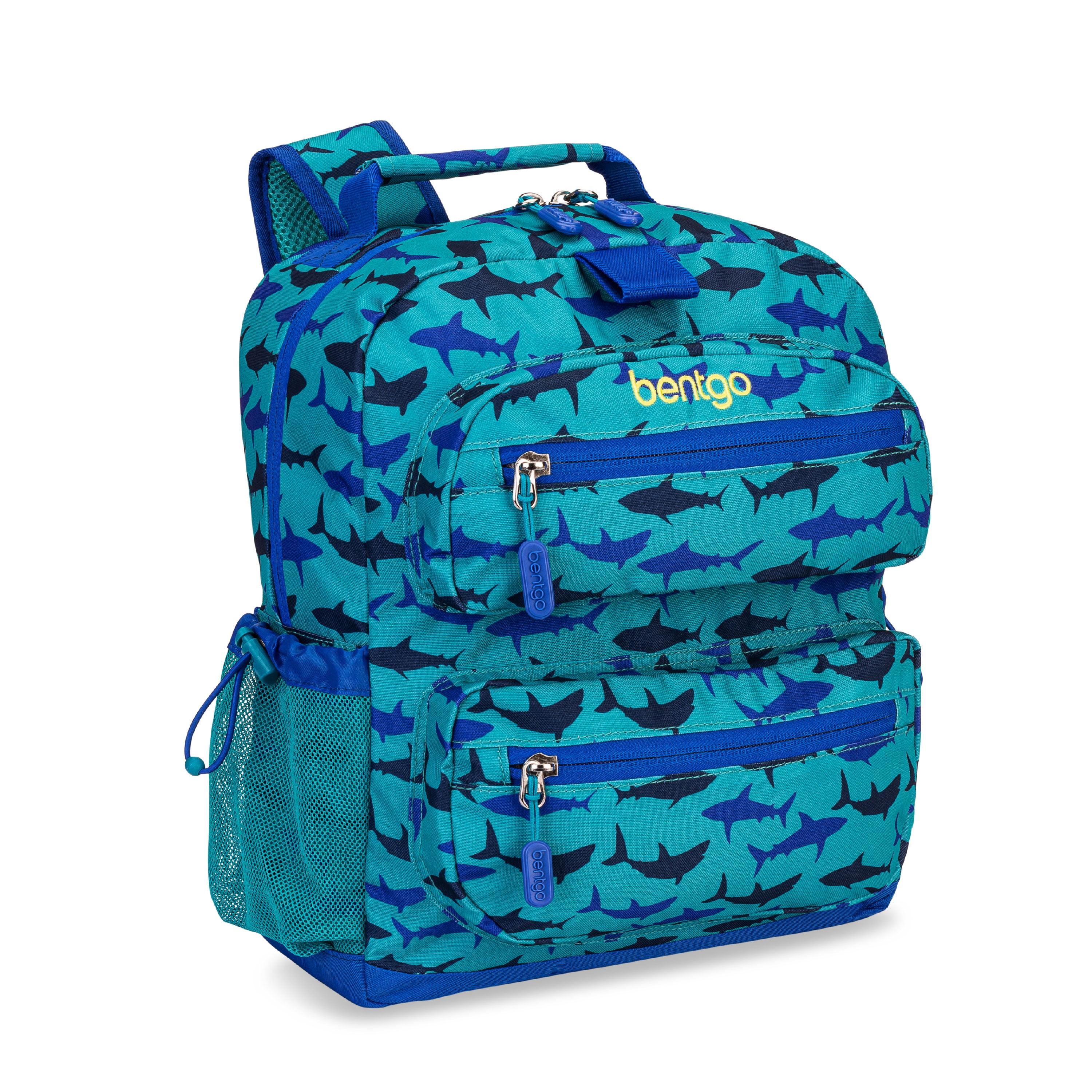 Bentgo® Kids Backpack - Lightweight 14” Backpack in Unique Prints for  School, Travel, & Daycare - Roomy Interior, Durable & Water-Resistant  Fabric, & Loop for Lunch Bag (Shark) 