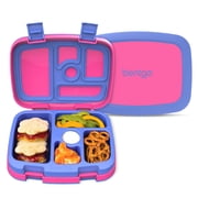 Bentgo Kids Bento-Style 5-Compartment Leak-Proof Lunch Box - Ideal Portion Sizes for Ages 3 to 7 - Durable, Drop-Proof, Dishwasher Safe, BPA-Free, & Made with Food-Safe Materials (Fuchsia)