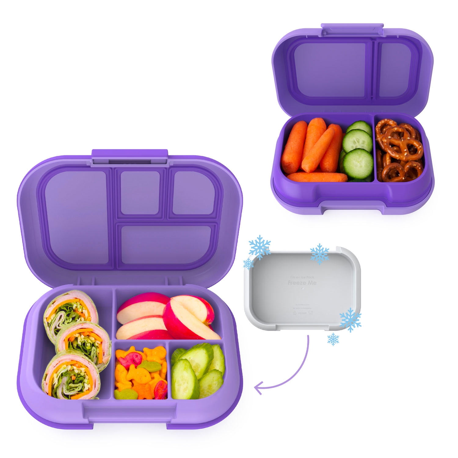 Bentgo Classic Bag (Purple) - Insulated Lunch Bag Keeps Food Cold On the Go  - Fits the Bentgo Classic Lunch Box, Bentgo Cup, Bentgo Sauce Dippers and  an Ice Pack - Works