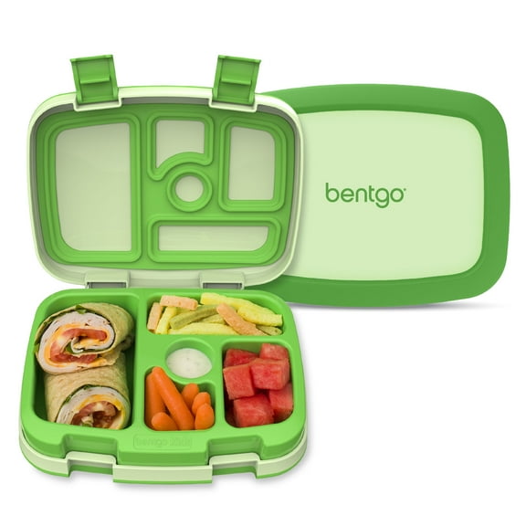 bentgo Kids Bento Box 5-Compartment Green 19 oz. (BGOKIDS-G)