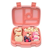 Bentgo Kids Leak-Proof, 5-Compartment Bento-Style Kids Lunch Box - Ideal Portion Sizes for Ages 3 to 7, BPA-Free, Dishwasher Safe, Food-Safe Materials (Coral)