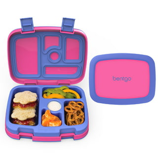 Bentgo Kids 5-Compartment Lunch Box ,Silver Glitter