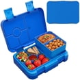thumbnail image 1 of Bento Lunch Box, 6 Compartments BPA Free Bento, Lunch Containers, Dishwasher Safe,Snack Lunch Box, Ideal Portion Sizes on-the-Go Meal(Blue), 1 of 7