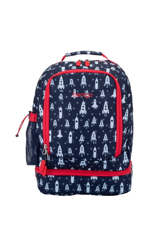 Kids Prints 2-in-1 Backpack & Insulated Lunch Bag - Blue Rocket