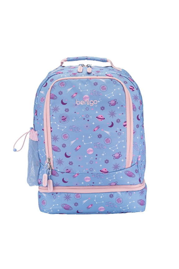 Kids Prints 2-in-1 Backpack & Insulated Lunch Bag - Lavender Purple Galaxy