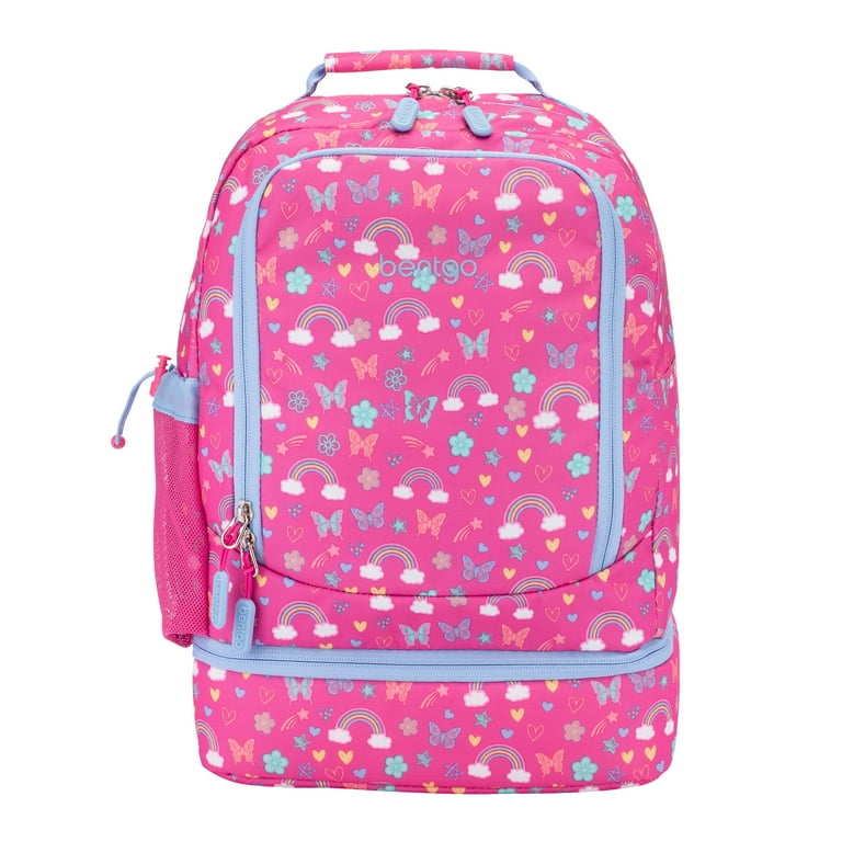 Free Shipping! Bentgo Kids Prints Pink Rainbow 2-in-1
