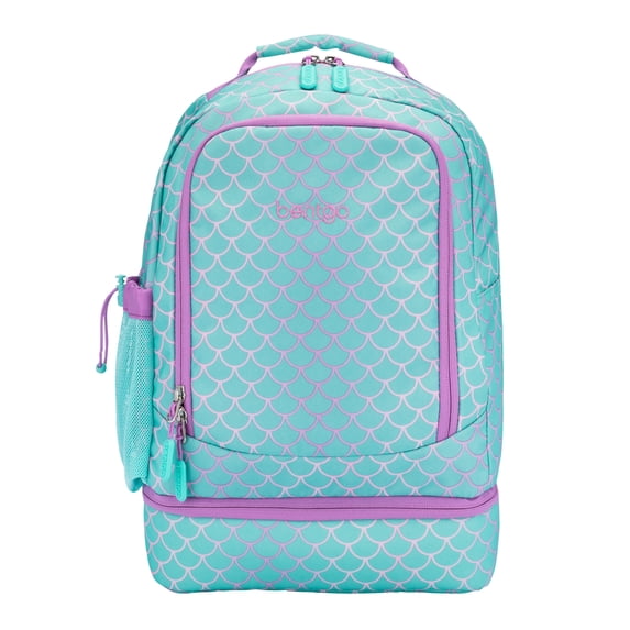 Bentgo Kids Prints 2-in-1 Backpack & Insulated Lunch Bag - Teal Mermaid