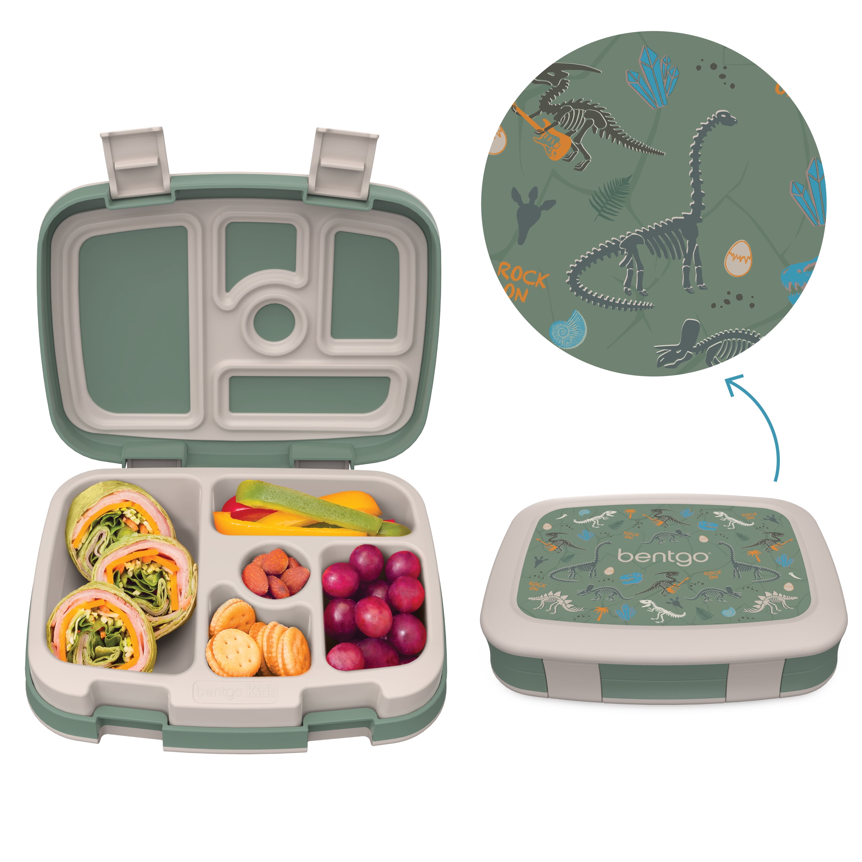 Bentgo® Kids Prints Leak-Proof, 5-Compartment Bento-Style Kids Lunch Box -  Ideal Portion Sizes for Ages 3 to 7 - BPA-Free, Dishwasher Safe, Food-Safe  Materials - 2023 Collection (Sea Life) 