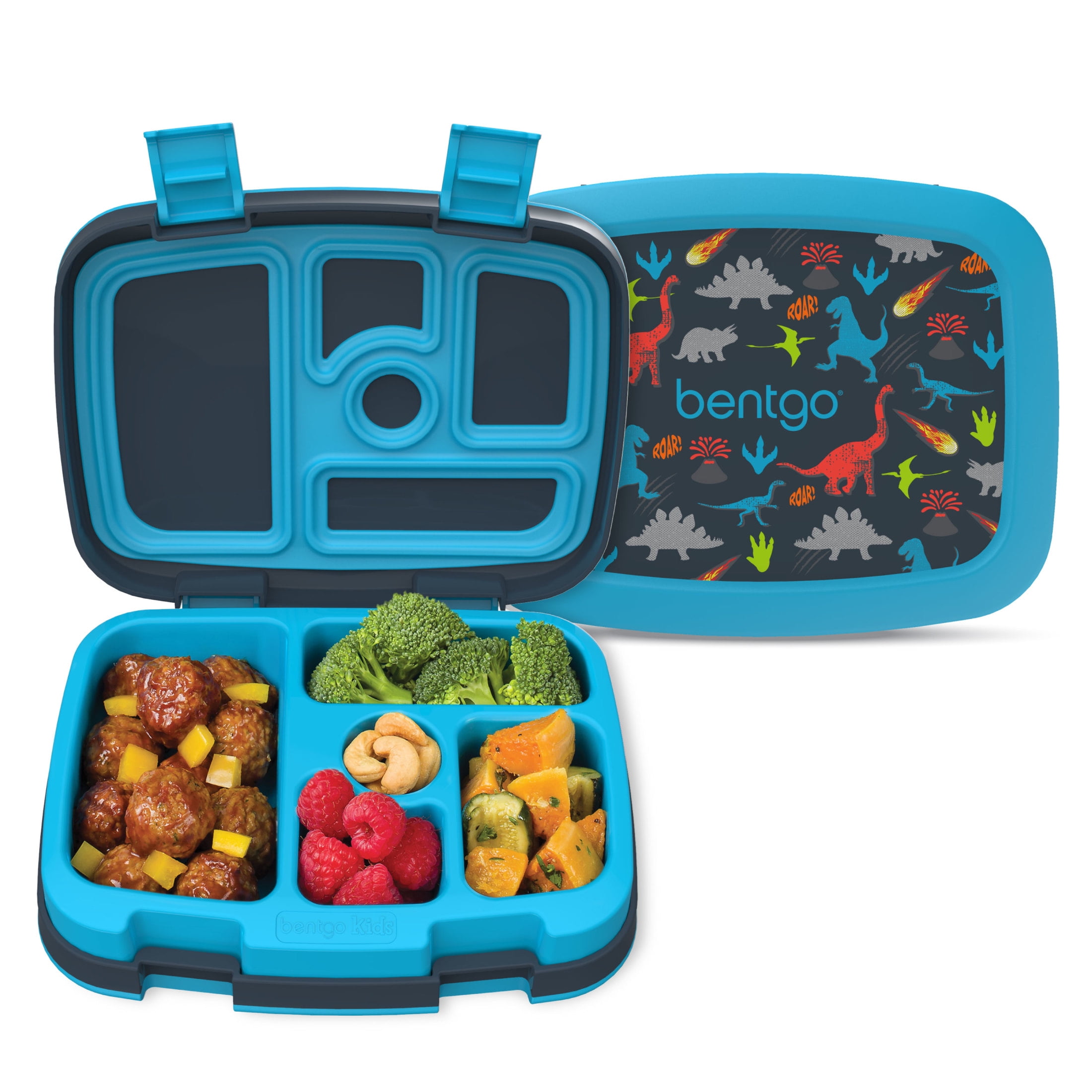 Bentgo 恐竜柄 ランチバッグ 未使用 Bentgo Toddler Bento Lunch Box, Leak-Proof, 5 Compartments, BPA