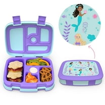 Bentgo Kids Prints Leak-Proof, 5-Compartment Bento-Style Kids Lunch Box - BPA-Free, Dishwasher Safe, Food-Safe Materials (Mermaids in the Sea)