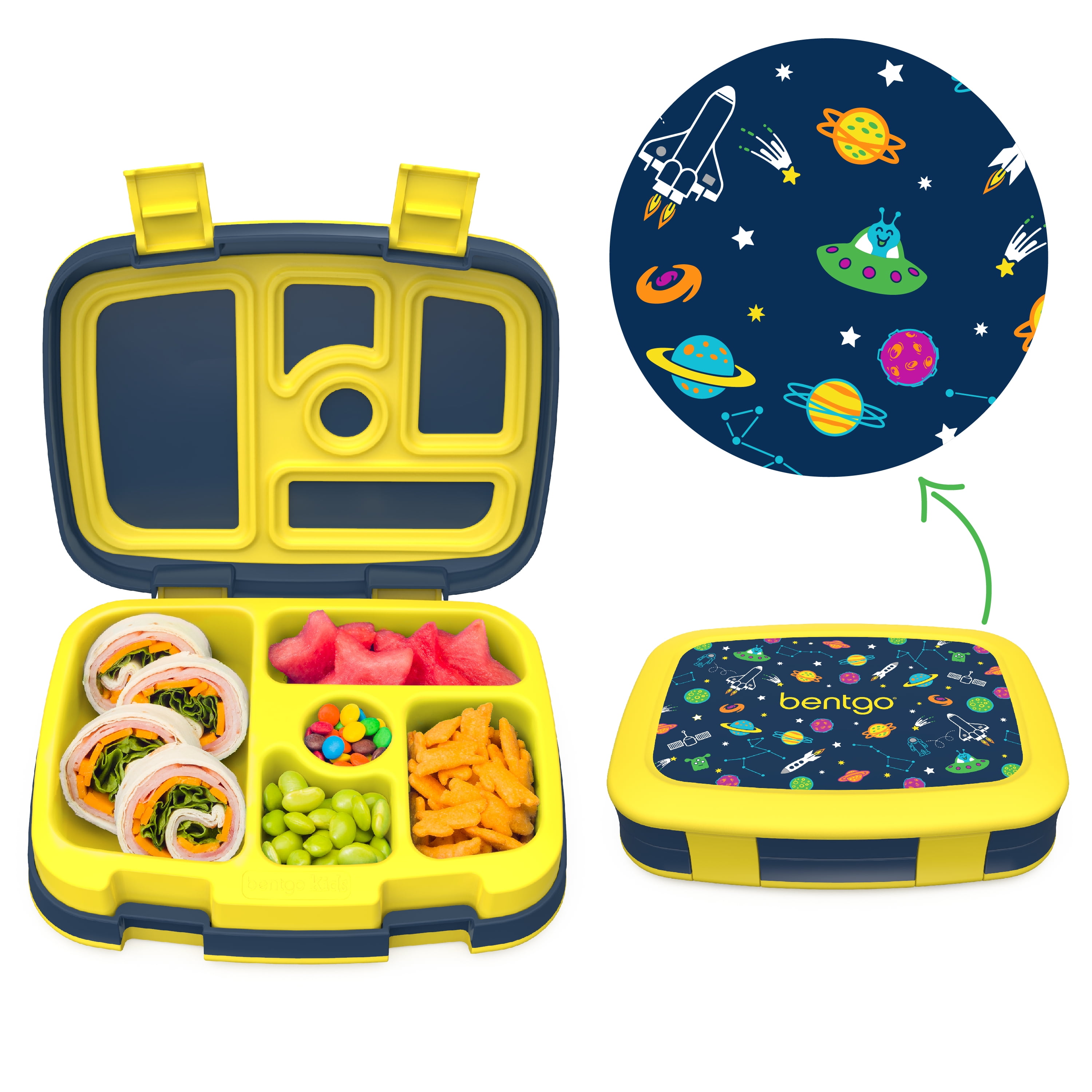 Bentgo Kids' Brights Leakproof, 5 Compartment Bento-style Kids' Lunch Box -  Orange : Target