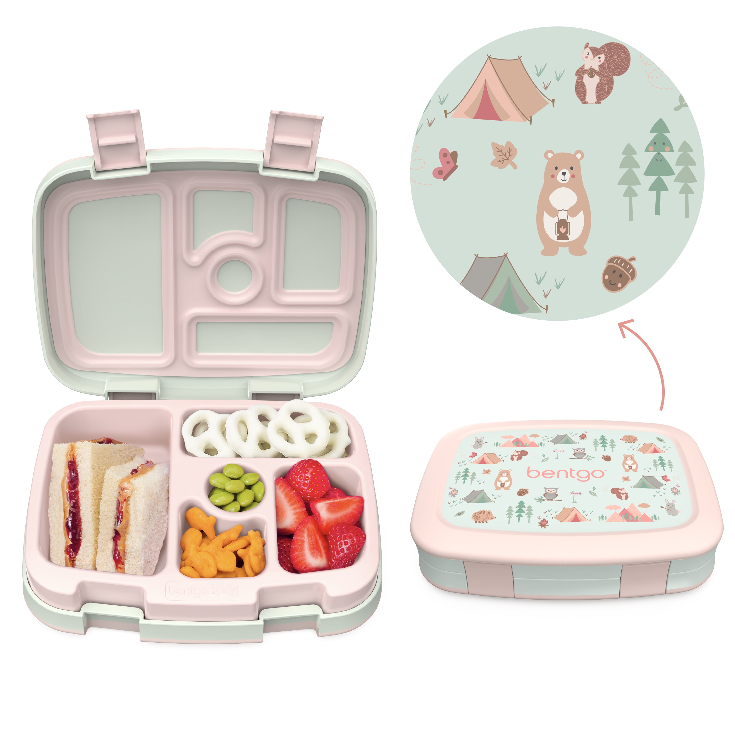 Bentgo Kids Leak-Proof, 5-Compartment Bento-Style Kids Lunch Box - Ideal  Portion Sizes for Ages 3 to 7, BPA-Free, Dishwasher Safe, Food-Safe  Materials (Purple) 