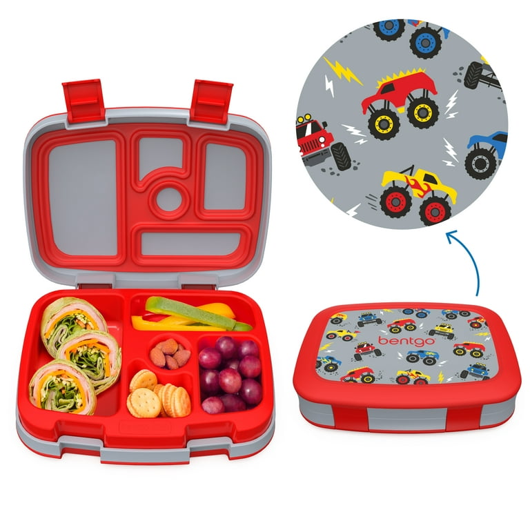 Bentgo Kids' Brights Leakproof, 5 Compartment Bento-style Kids' Lunch Box -  Coral : Target