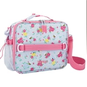 Bentgo Kids Prints Lunch Bag - Double-Insulated, Reusable, for Kids 3+, Adjustable Strap; Holds Lunch Box/Water Bottle/Snacks; Easy-Clean, Water-Resistant, Pockets NEW Blooming Floral