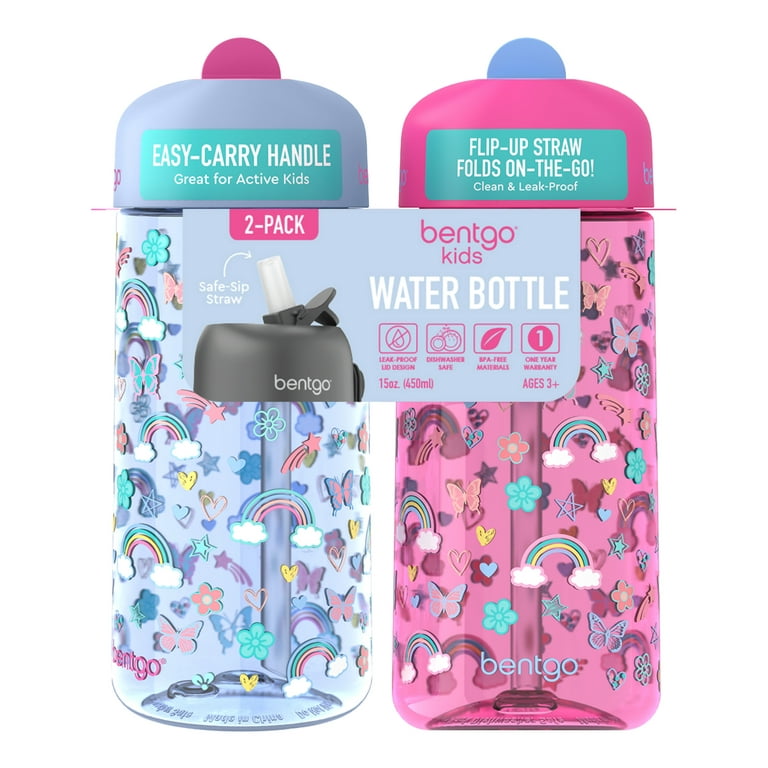 Bentgo Kids Prints Lunch Box & Water Bottle Set (Assorted Colors