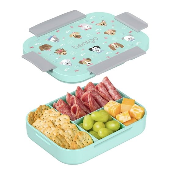 Bentgo Kids Snap & Go Leak-Proof Lunch Box - Puppy Love