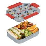 Bentgo Kids Snap & Go Leak-Proof Lunch Box - Trucks, Leak-Proof Bento Lunch Box for Kids, Durable, BPA-Free, Dishwasher Safe, Perfect for School Lunches