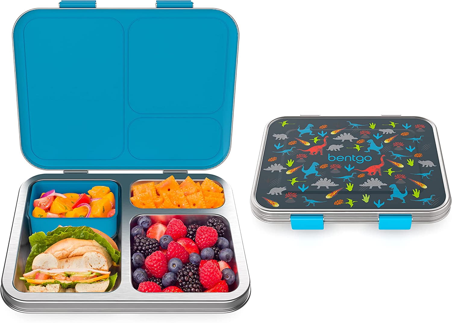 Bentgo Kids Stainless Steel Prints LeakResistant Lunch Box New