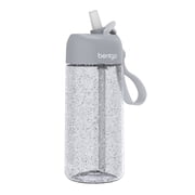 bentgo Plastic Water Bottle 15 oz. Silver Glitter BGKDWB1-SL