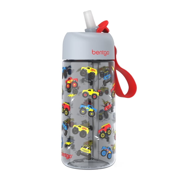 bentgo Plastic Water Bottle 15 oz. Trucks (BGKDWB1-TKS)