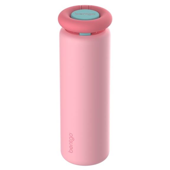 Bentgo Lift Chug Lid 24-Hour Cold Leak-Proof Water Bottle, 32 fl oz (Bubblegum)