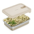 thumbnail image 1 of Bentgo MicroSteel Heat & Eat Container – Microwave-Safe, Leak-Proof, Easy-to-Clean, Lightweight Stainless Steel Reusable Food Storage with Airtight Silicone Lid (Dinner Size; 5.5-Cup Capacity; Gold), 1 of 8