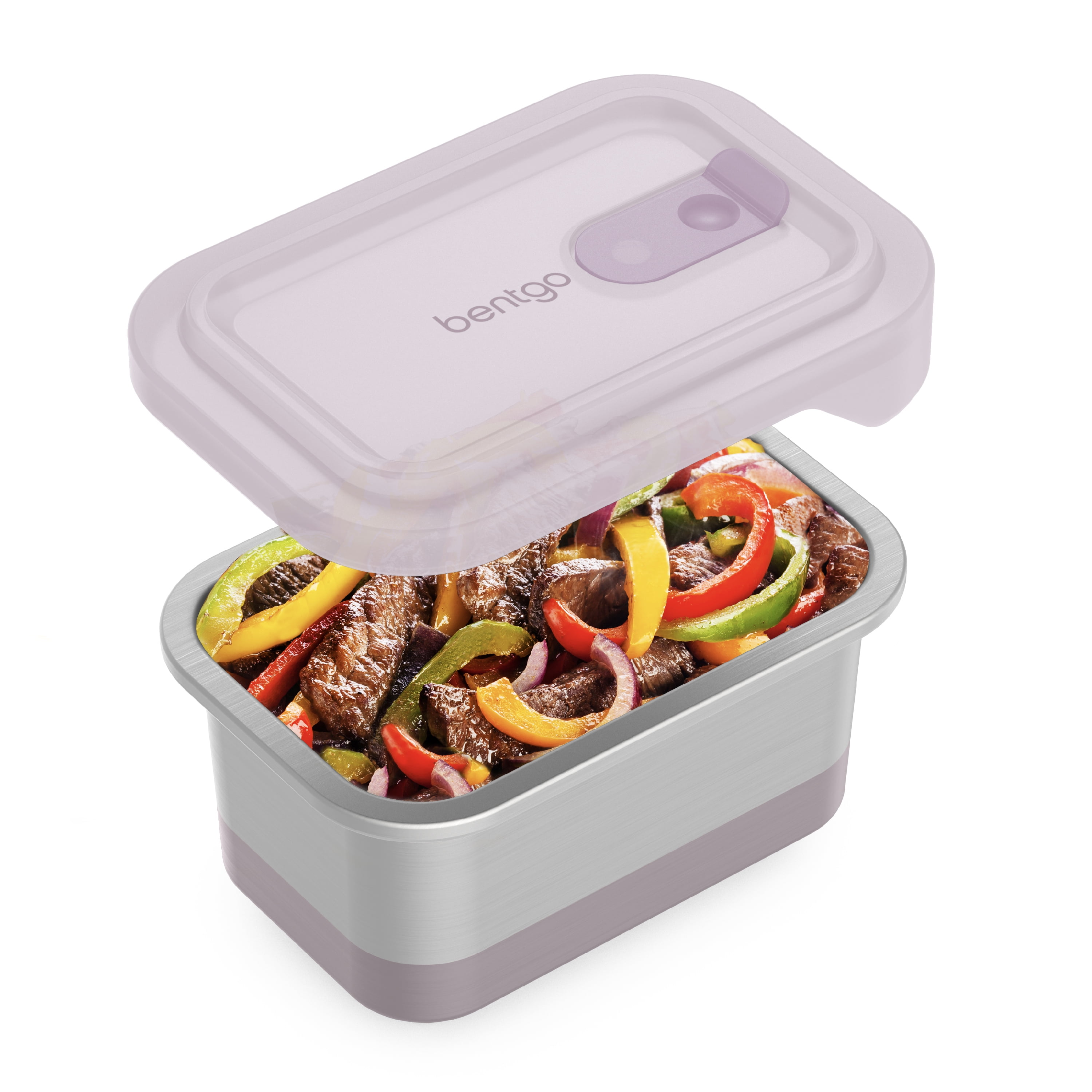 MyGo Container Small To-Go 3-Compartment Food Container, 8 x 8 x 2-1/2,  Reusable, Microwave Safe, NSF Certified, Smoke/Green
