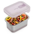 thumbnail image 1 of Bentgo MicroSteel Heat & Eat Container – Microwave-Safe, Leak-Proof, Easy-to-Clean, Lightweight Stainless Steel Reusable Food Storage with Airtight Silicone Lid (Lunch Size; 3-Cup Capacity; Dusk), 1 of 8