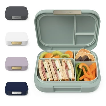 Bentgo® Modern - Leak-Resistant, Versatile 4-Compartment Bento-Style Lunch Box, Ergonomic Design with Matte Finish, Ideal for On-the-Go Balanced Eating for Adults and Teens - BPA-Free (Dark Gray)