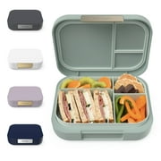 Bentgo® Modern - Leak-Resistant, Versatile 4-Compartment Bento-Style Lunch Box, Ergonomic Design with Matte Finish, Ideal for On-the-Go Balanced Eating for Adults and Teens - BPA-Free (Dark Gray)