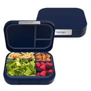 Bentgo Modern - Adult & Teen Bento Lunch Box; 3-4 Compartments, Leak-Resistant, 5.5 Cup Capacity/44 fl oz, Improved Locking Clips, Reusable, BPA-Free, Dishwasher/Microwave Safe Tray Navy
