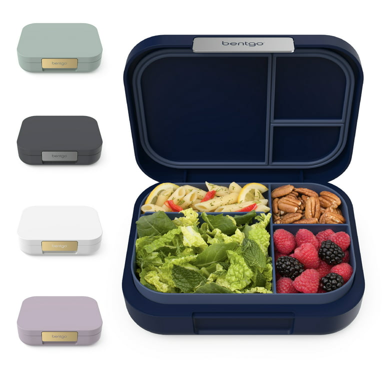  Bentgo® Modern - Versatile 4-Compartment Bento-Style Lunch Box,  Leak-Resistant, Ideal for On-the-Go Balanced Eating - BPA-Free, Matte  Finish and Ergonomic Design (Dark Gray): Home & Kitchen