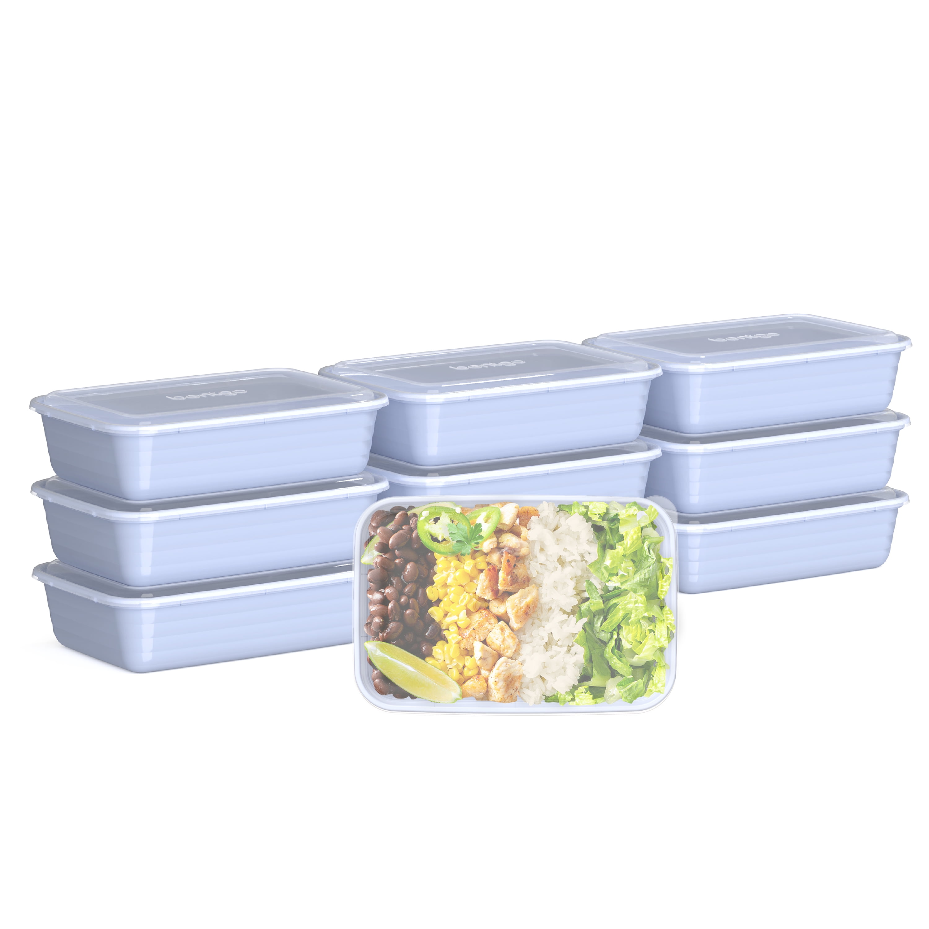 INEVIFIT Meal Prep Single Compartment BPA FREE, Premium Food Storage  Containers, Durable & Reusable, 28 oz. Stackable 10 Pack, Microwaveable &  Dishwasher Safe, Leak Resistant Bento Lunch Box 