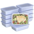 thumbnail image 1 of Bentgo Prep - 20-Piece 1-Compartment Reusable Meal Prep Containers with Lids, PFAS & BPA Free Materials, Durable, Microwave, Freezer, & Dishwasher Safe To Go Food Storage (Periwinkle), 1 of 8