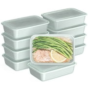 Bentgo Prep - 20-Piece 1-Compartment Reusable Meal Prep Containers with Lids, PFAS & BPA Free Materials, Durable, Microwave, Freezer, & Dishwasher