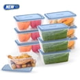 thumbnail image 1 of Bentgo Prep 8 Cup Meal Prep Containers with Lids, PFAS & BPA Free Materials, Durable, Microwave, Freezer, & Dishwasher Safe To Go Food Storage Container 10 Pack - Blue Coast, 1 of 7