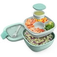 thumbnail image 1 of Bentgo Salad Lunch Container, 4" x 7-1/4", Coastal Aqua, 1 of 8