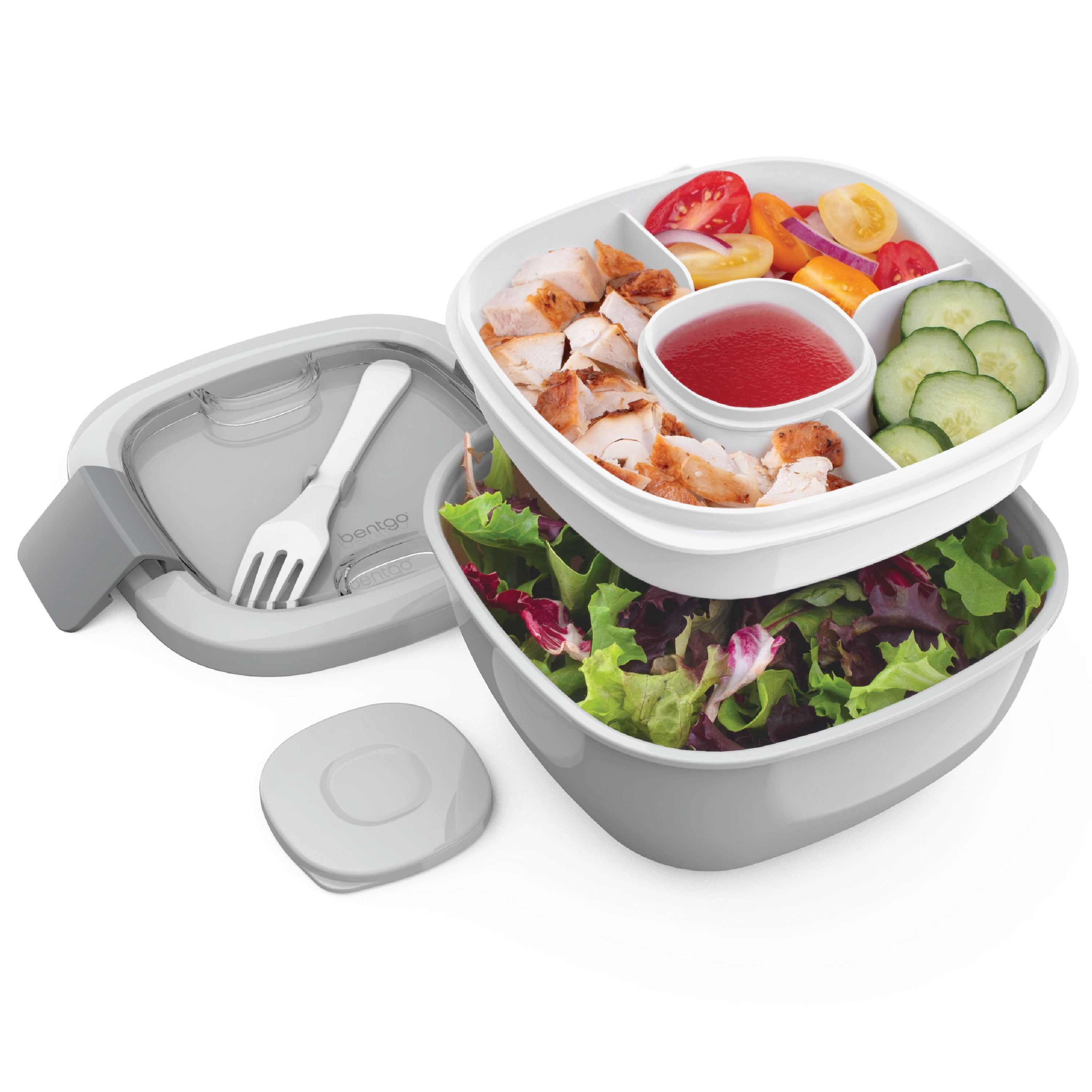 LocknLock on The Go Meals Salad Bowl with Tray, 54-ounce