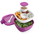 thumbnail image 1 of bentgo Salad Container 5-Compartment Purple 54 oz. (BGOSAL-P), 1 of 8