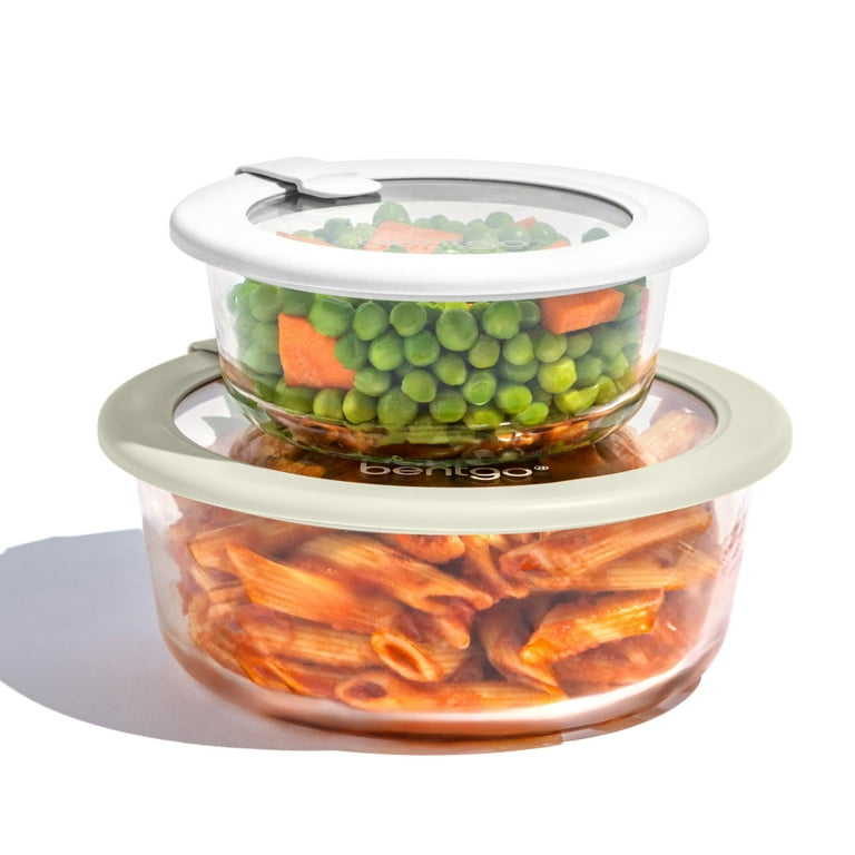 Bentgo Signature Leak-Proof Glass Food Storage - 4-Piece Set, 1