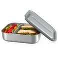 thumbnail image 1 of Bentgo MicroSteel Leak-Proof Lunch Box - Microwave-Safe, Oven-Safe, Bento-Style Container with Removable Divider, Airtight Lid, Sustainable Design, Odor & Stain Resistant (Stainless Steel), 1 of 8