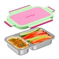 thumbnail image 1 of Bentgo Stainless Steel Snack Box - Leak-Proof, 2 Compartments, 2-Cup Capacity, Ideal for Kids 3+, Teens & Adults, Durable, Reusable (Strawberry), 1 of 8