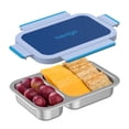 thumbnail image 1 of Bentgo Stainless Steel Snack Box - Leak-Proof, 2 Compartments, 2-Cup Capacity, Ideal for Kids 3+, Teens & Adults, Durable, Reusable (Navy), 1 of 8