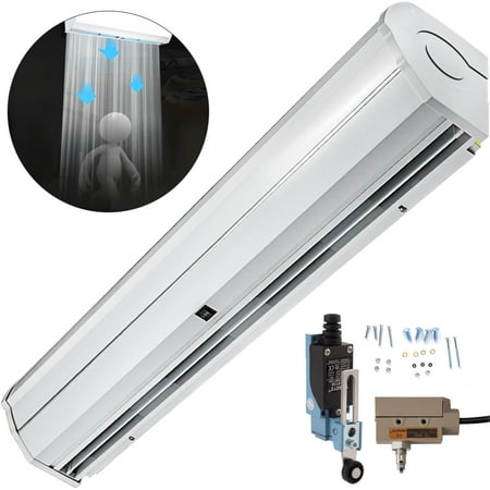 Bentism Air Curtain 59", 2 Speeds Commercial Indoor Air Curtain, UL Certified, CE Certified, 1113 CFM Air Volume with 2 Easy-Install Micro Switch(Limit Switch), 110V Unheated